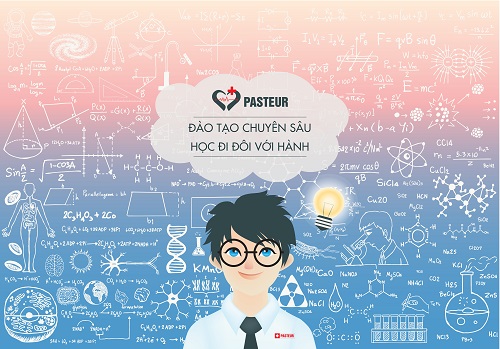 Genius boy with science doodle background for banner, illustration and other design element. Vector illustration